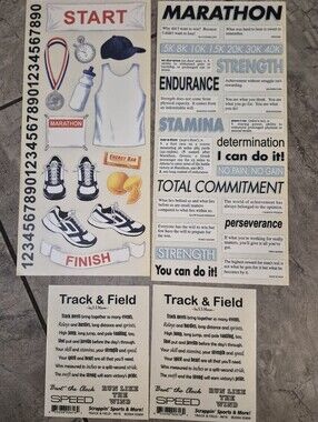 Vintage 2004 Track And Field Marathon Cross Country Stickers